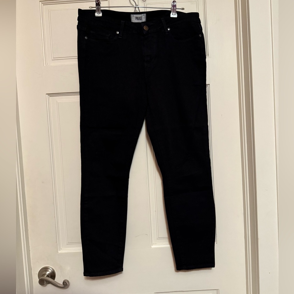 PAIGE Verdugo Crop Women's Black Skinny Jeans